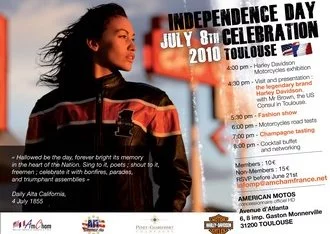 Des « Harley » et un logo pour le Consulat à l'occasion de l'Independance Day, les 6 et 8 juillet