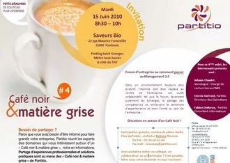 Les forums d'entreprise au menu de « Café noir et matière grise », le 15 juin