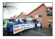 6 Novembre 2008, les salariés de Molex manifestent contre la disparition annoncée de leur usine... 
