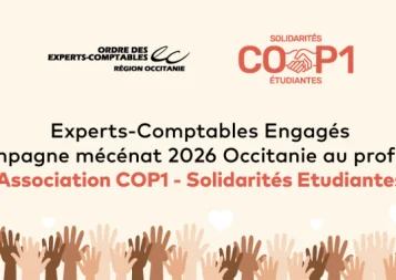 Mécénat : Mobilisation solidaire des experts-comptables d'Occitanie au profit de COP1 – Solidarités Étudiantes