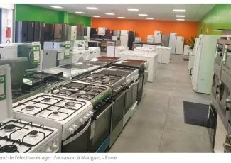 De l'électroménager reconditionné à vendre dans le magasin Envie à Mauguio
