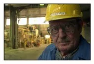 Jean Victor Maury, un des derniers ouvriers des usines Pechiney à Auzat