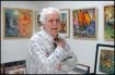Paul Leberger, artiste peintre renommé dans son atelier au Capitol