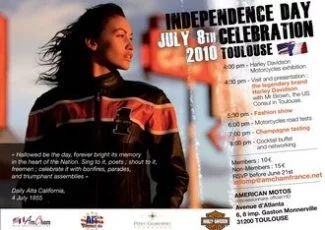 Des « Harley » et un logo pour le Consulat à l'occasion de l'Independance Day, les 6 et 8 juillet