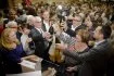 Martin Malvy, président du Conseil régional Midi-Pyrénées, un verre de champagne à la main réagit : « c'est la victoire de tous ceux et de tous celles qui ont assumé leurs convictions. Mais tous ne sont pas dupes : François Hollande aura besoin de nous. »