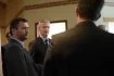 Dans le cadre des « rencontres du Gouvernement », le ministre Bruno Le Maire (au centre), a visité le site de production de Nataïs, à Bézéril, jeudi 17 mai 